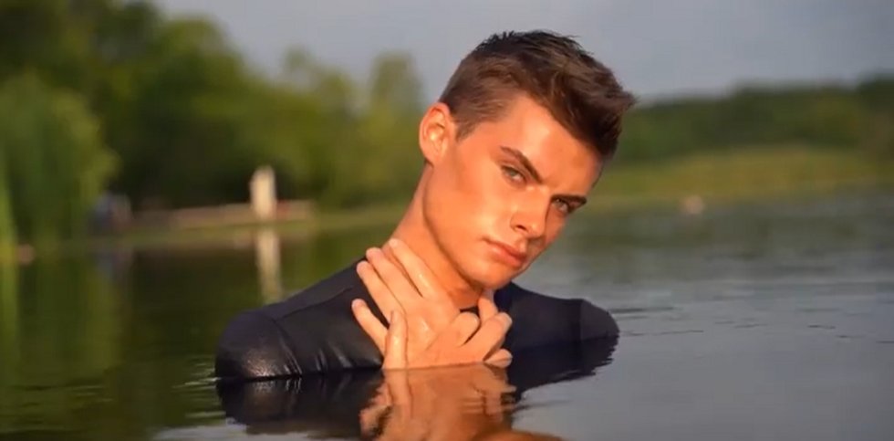 Gender fluid model becomes first male finalist in Sports Illustrated Swimsuit search