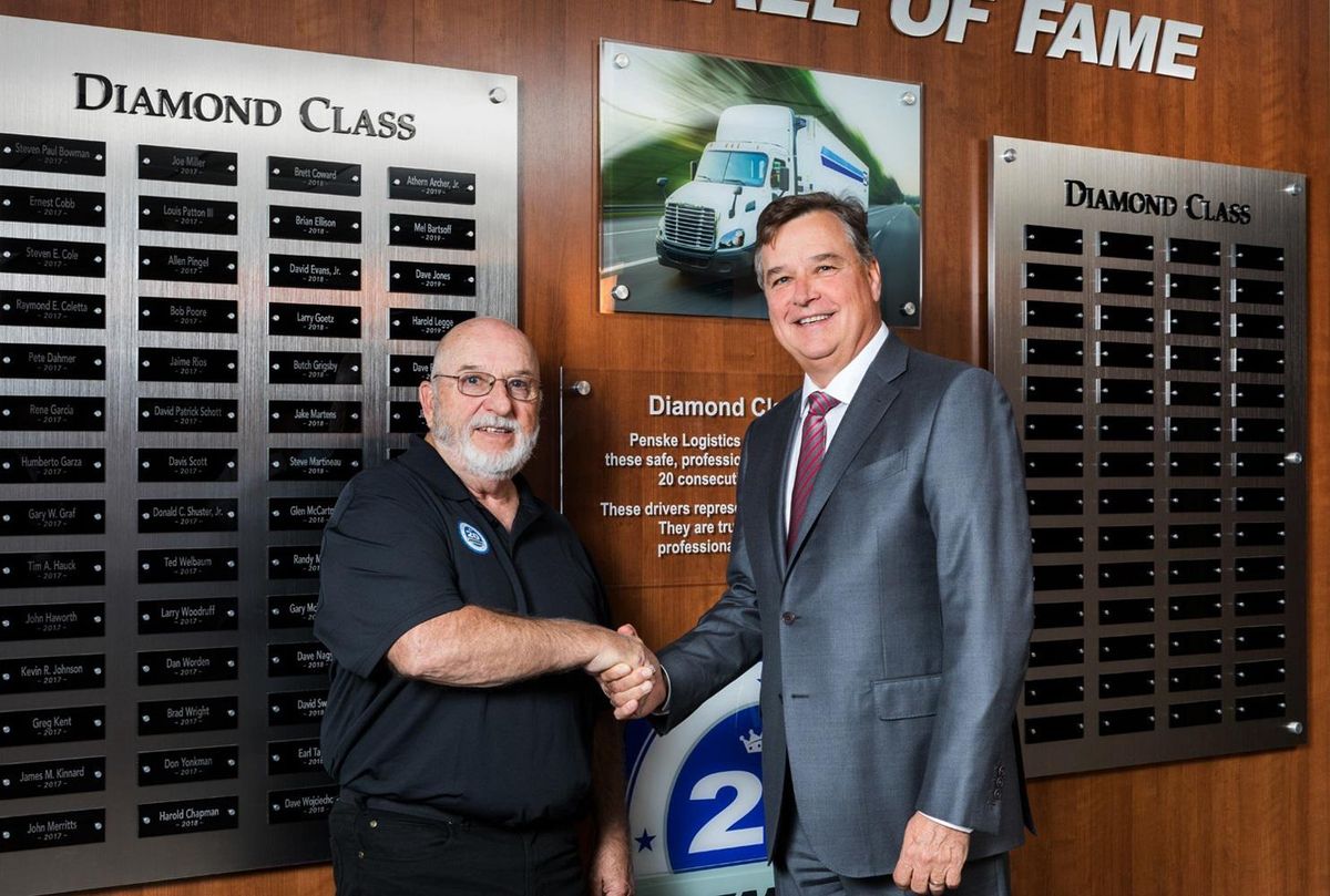 Penske Logistics driver wall of fame