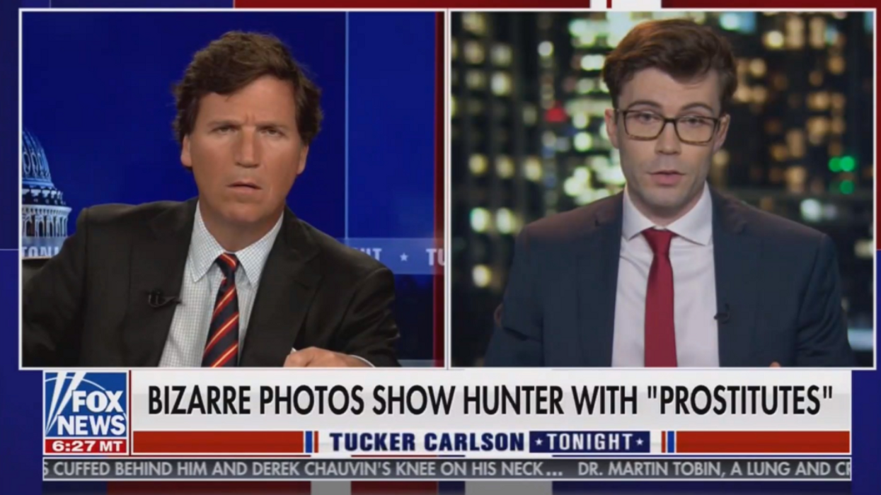 Tucker Carlson and Josh Boswell on Fox News. 