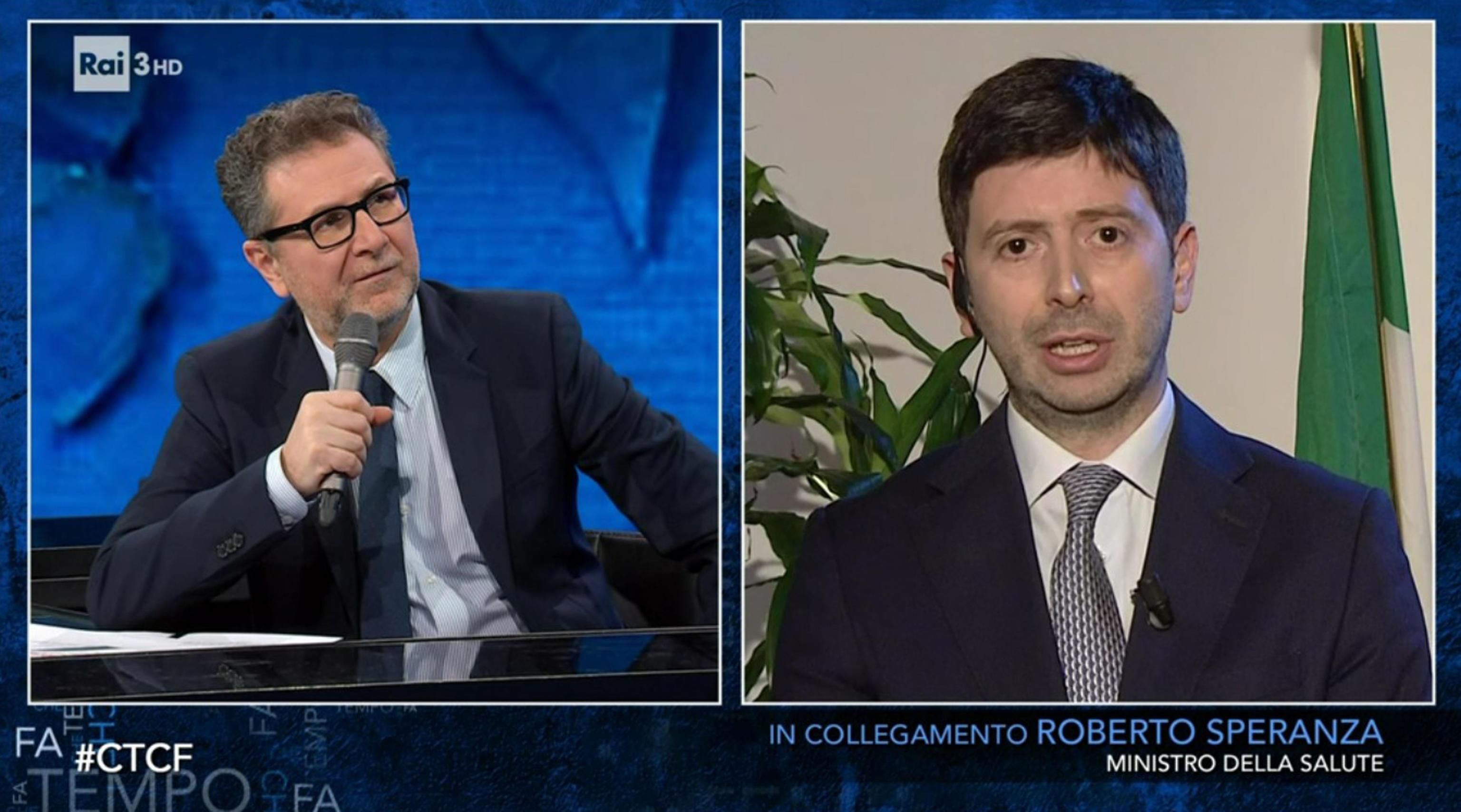 Il ministro in tv. Nemmeno una domanda su Guerra e Oms