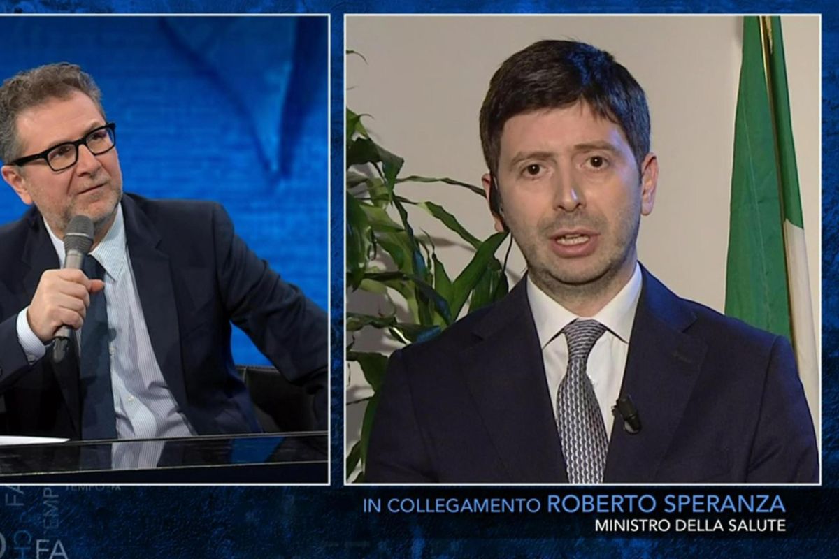 Il ministro in tv. Nemmeno una domanda su Guerra e Oms