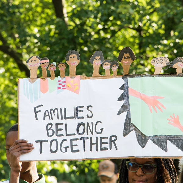 Trump family separation policy protest.