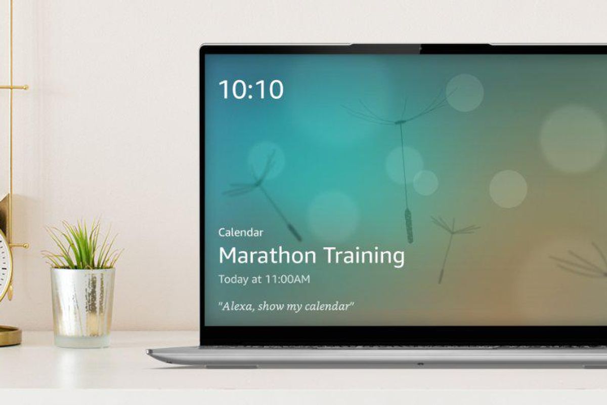 Alexa Show Mode on a Lenovo laptop