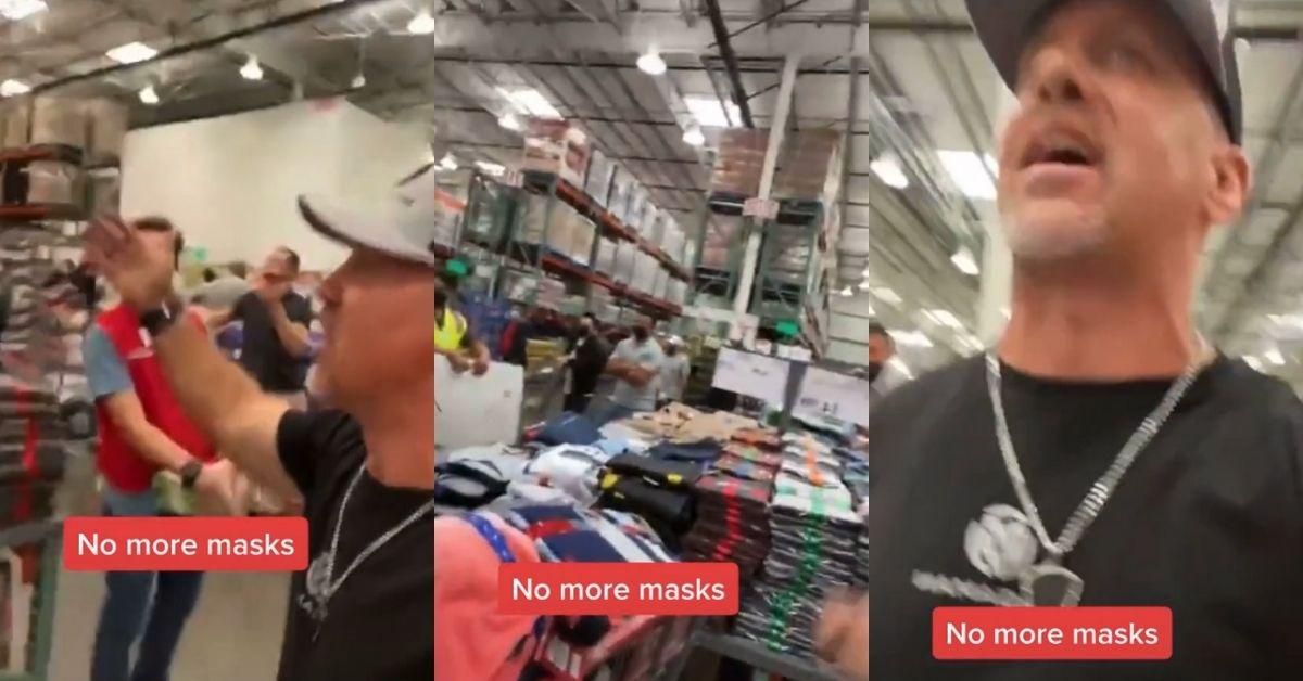 Anti-Masker Dramatically Urges Fellow Costco Customers To Join his Crusade—It Did Not Go Well