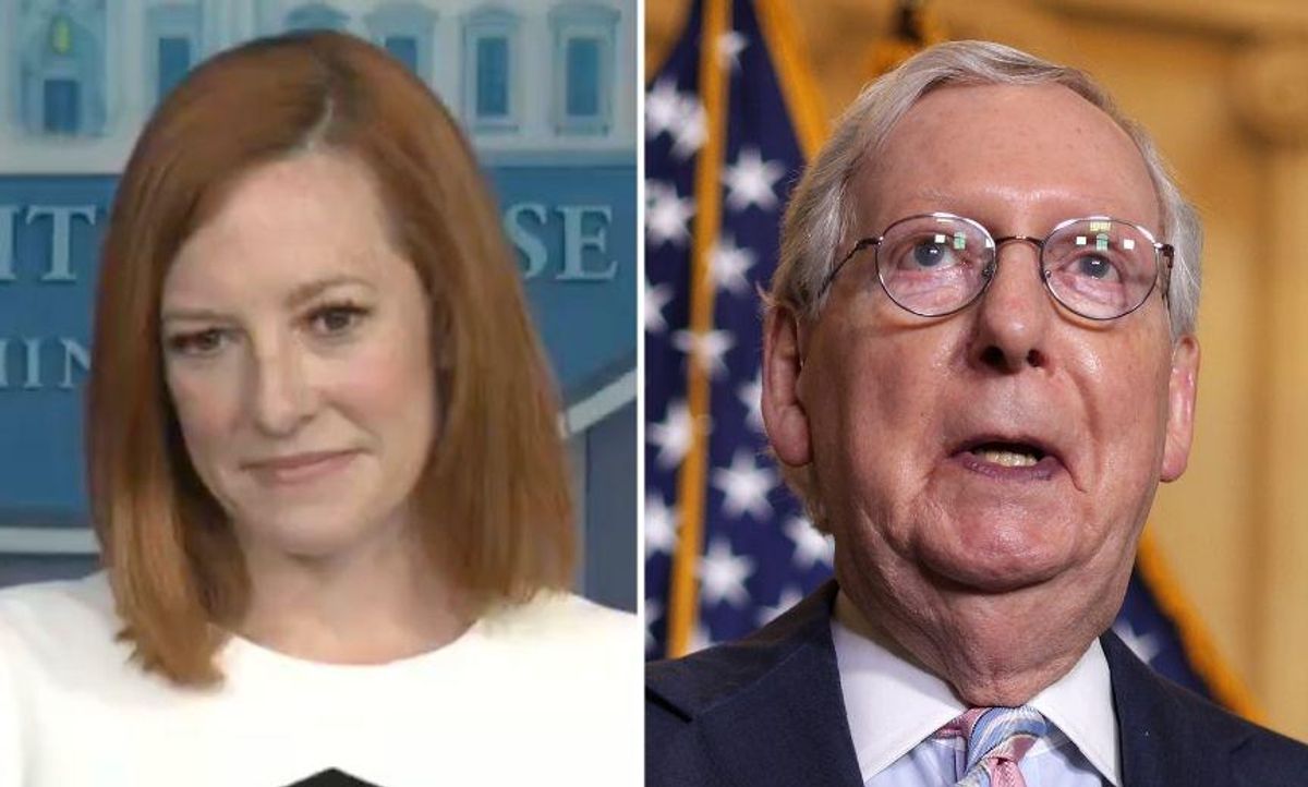 Jen Psaki Perfectly Shames McConnell After He Says '100% of His Focus' Is on Stopping Biden
