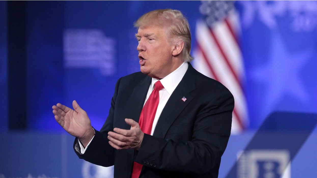 Former President Trump at CPAC 2017.