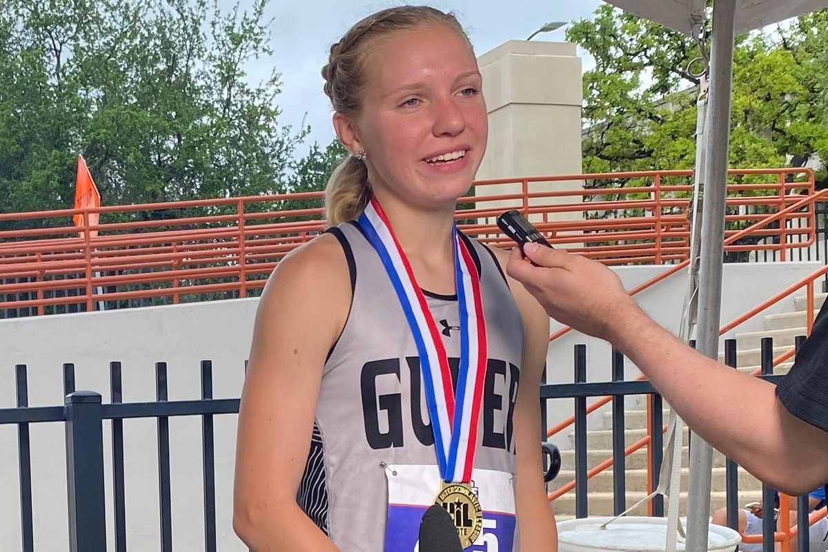Run for Dylan: Denton Guyer's Brynn Brown sets a new state record with a gold medal in the 3,200-meter race