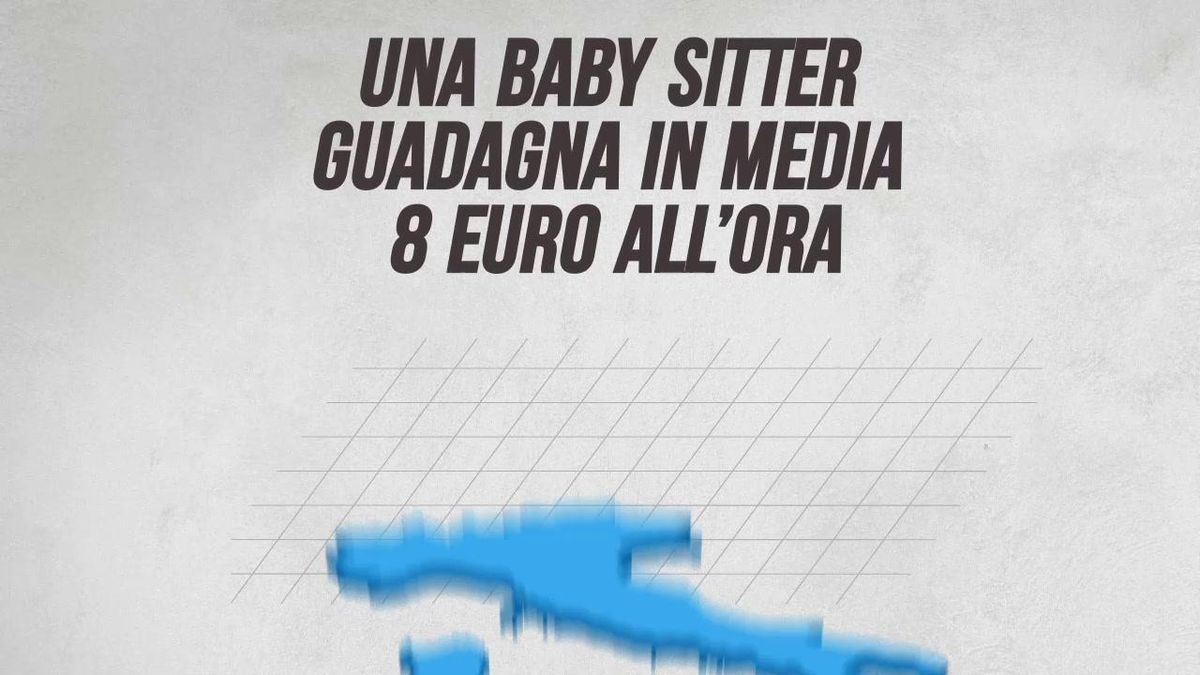 Una baby sitter guadagna in media 8 euro all’ora