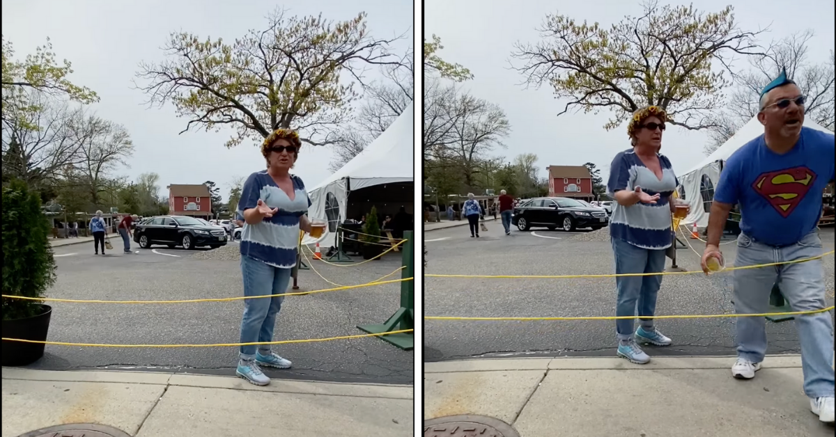 New Jersey Vice Principal Responds To People Filming Wife's Transphobic Tirade By Throwing Beer At Them