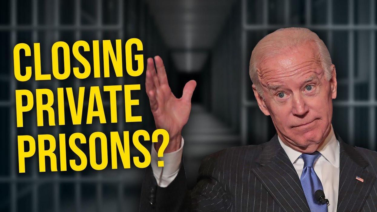 Listen to Biden hint at plans to CLOSE private prisons permanently