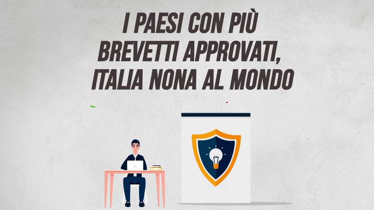 I Paesi con più brevetti approvati, Italia nona