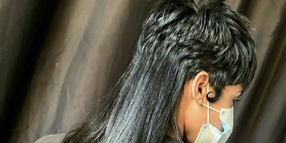 New Trend Alert? This Woman's Natural Hair Is Giving New Meaning To The Mullet