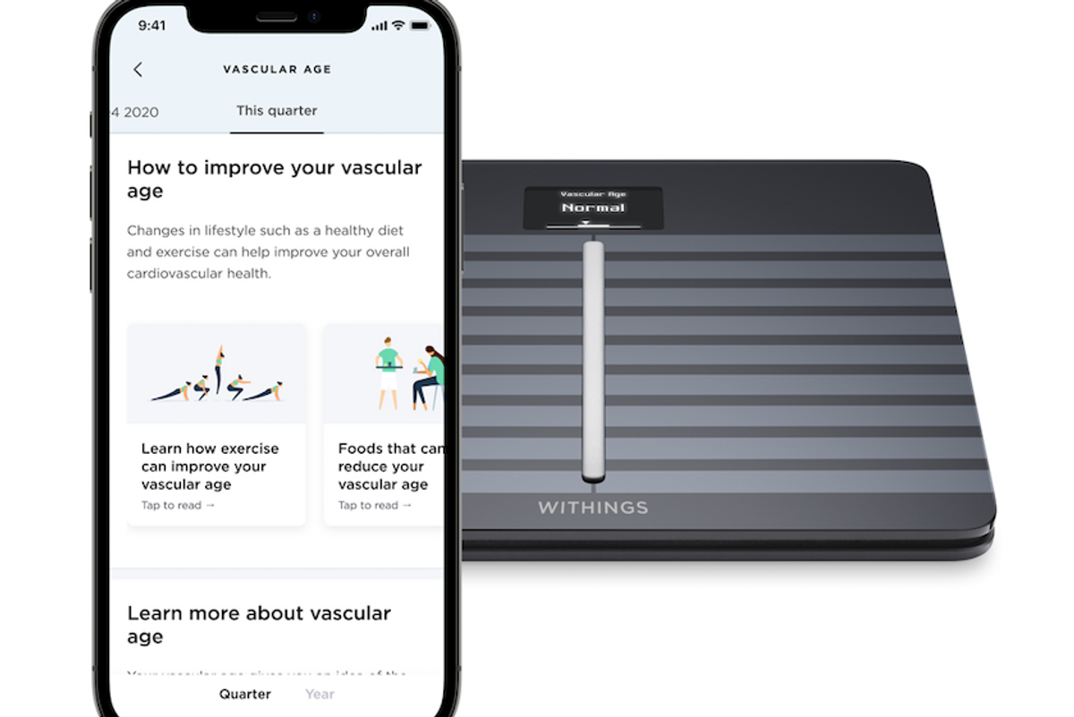 Withings Body Cardio Vascular Age