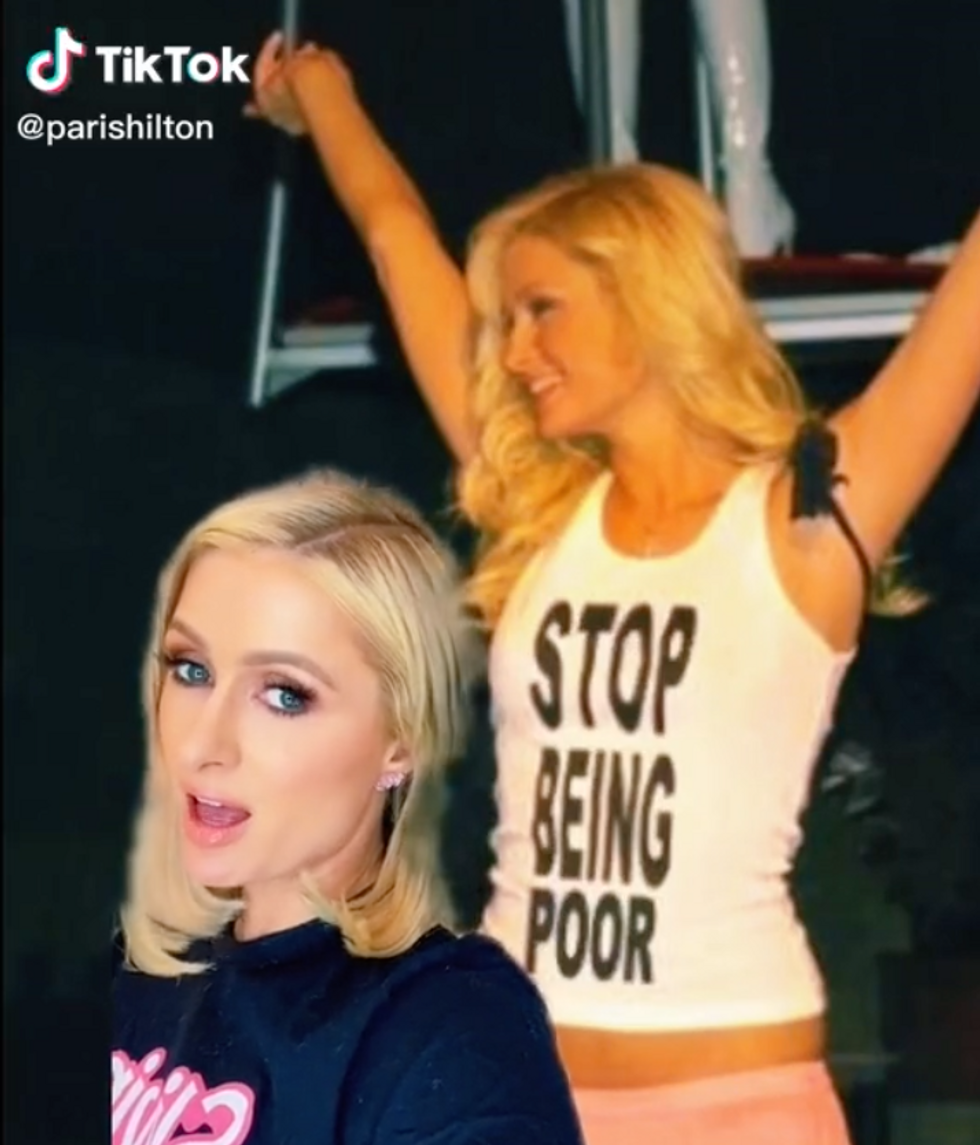 Paris Hilton Never Wore That 'Stop Being Poor' Top