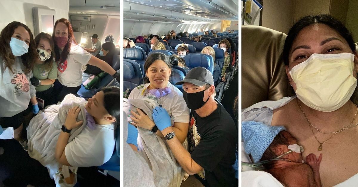 Passengers rally to help woman who unexpectedly gave birth during a flight to Hawaii