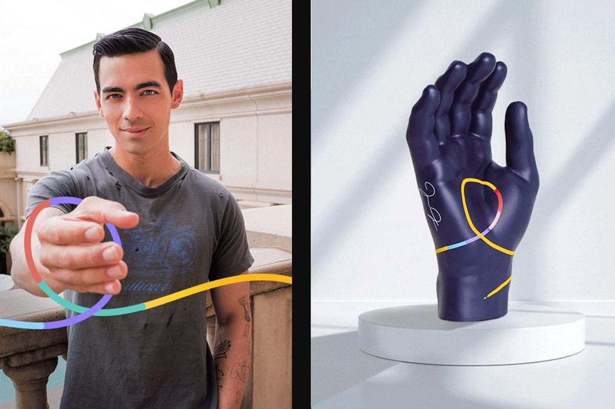 Joe Jonas Helping Hand