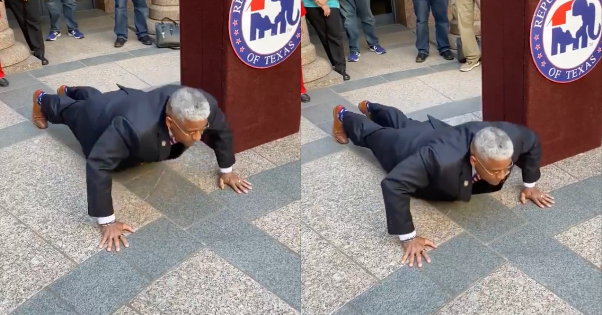 Texas GOP Chair Drops And Gives Himself 30 After Reporter Refuses Push-Up Punishment For Being Late