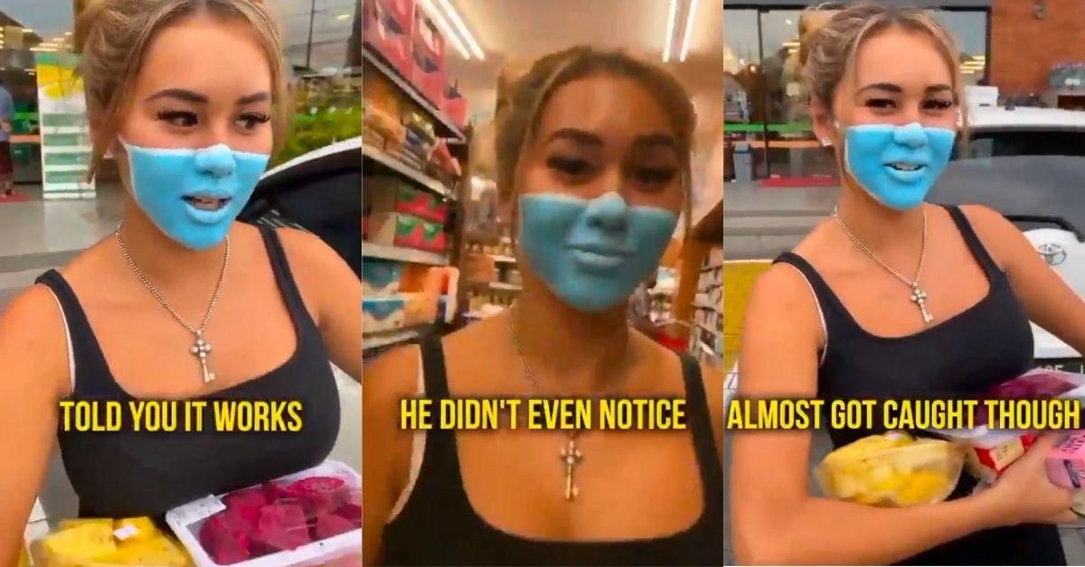 Influencer Paints Mask Onto Her Face To Go Into Bali Store—And Ends Up Getting Deported