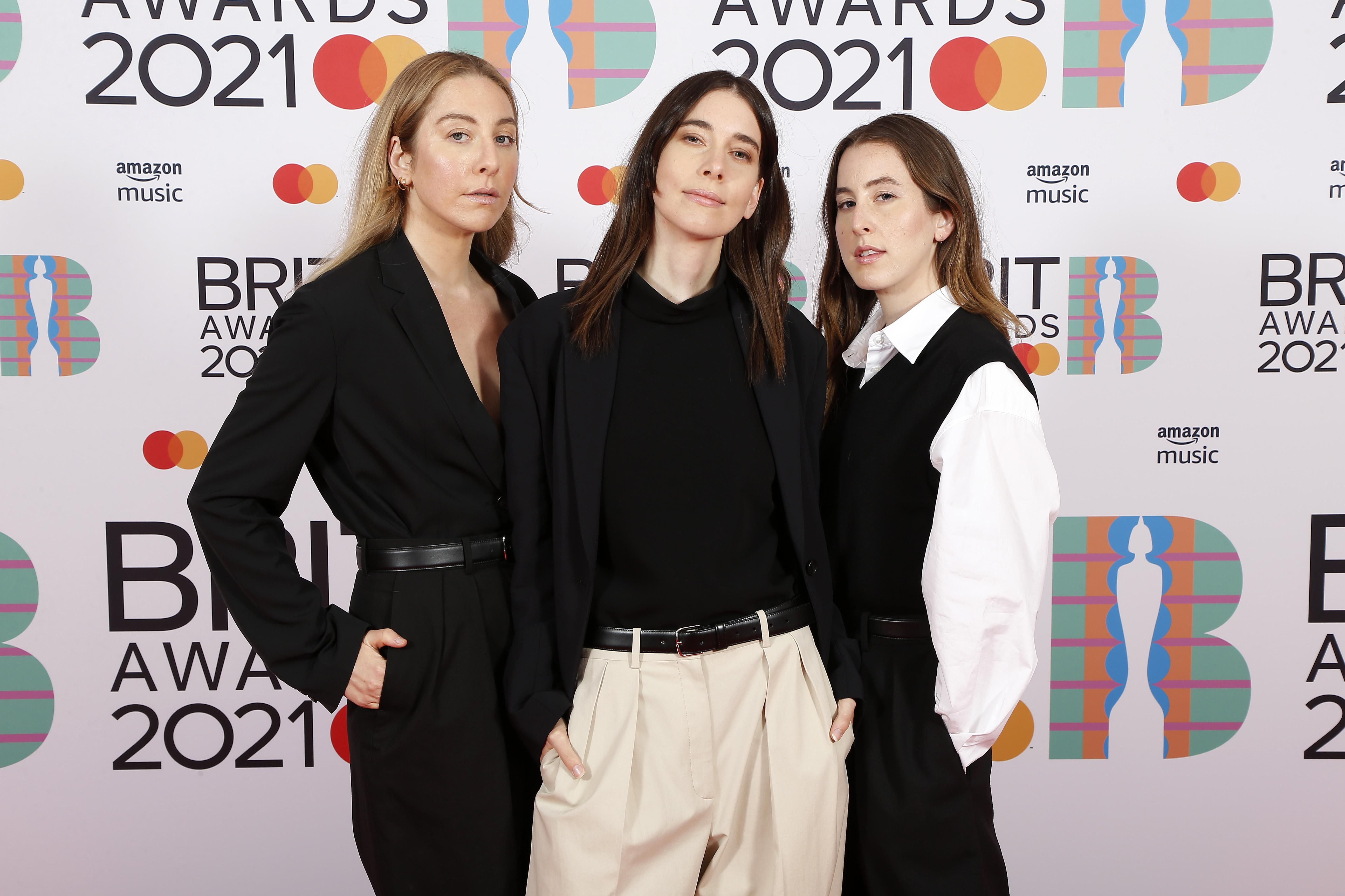 HAIM in The Row Stuns at the BRIT Awards Red Carpet PAPER Magazine