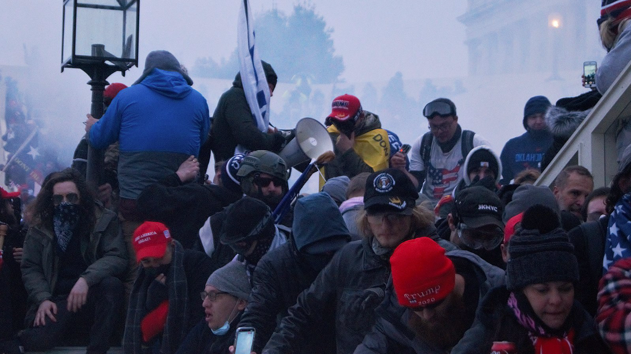 Pro-Trump mob storming the Capitol on January 6, 2021.