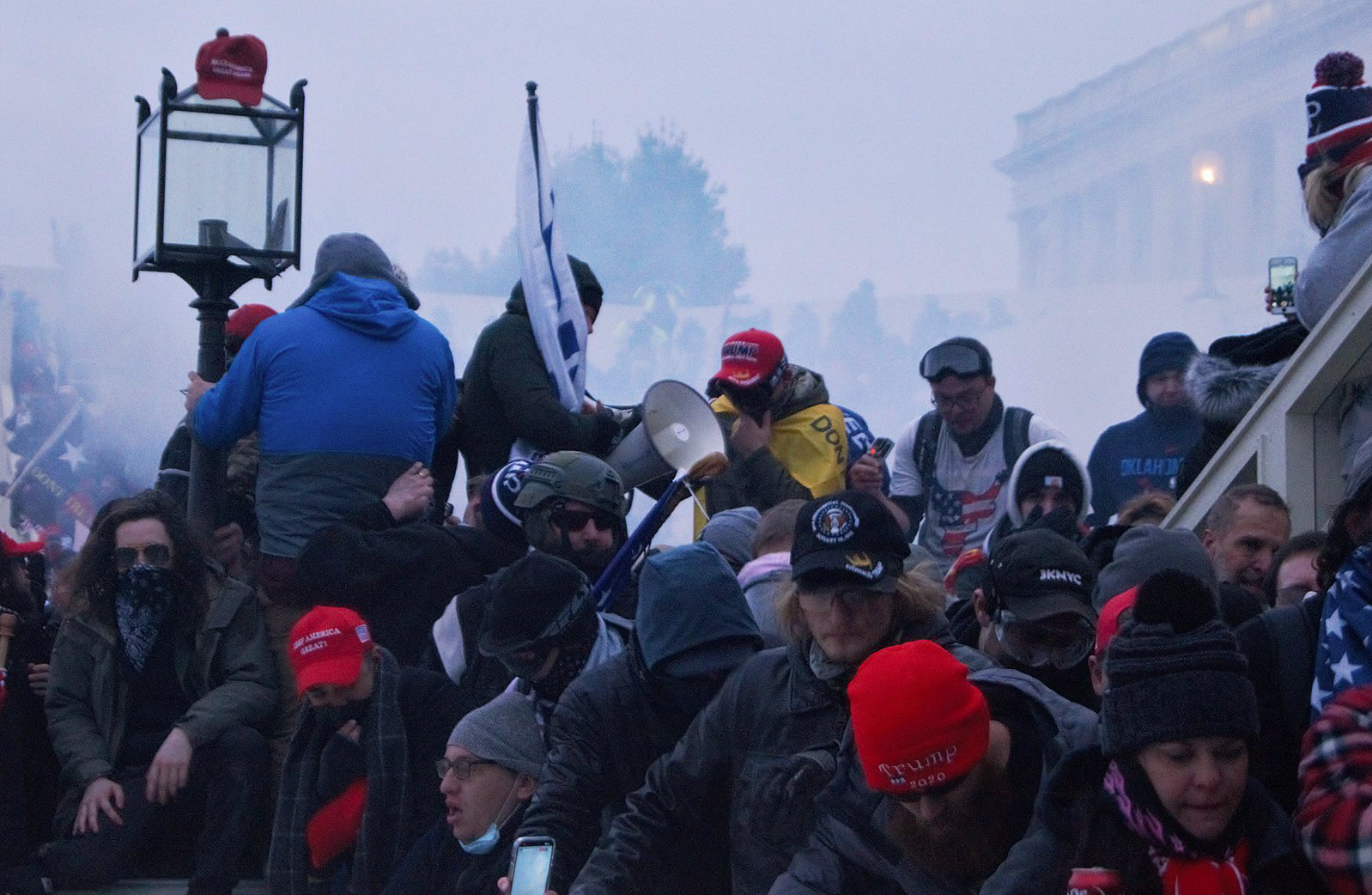 Pro-Trump mob storming the Capitol on January 6, 2021. 
