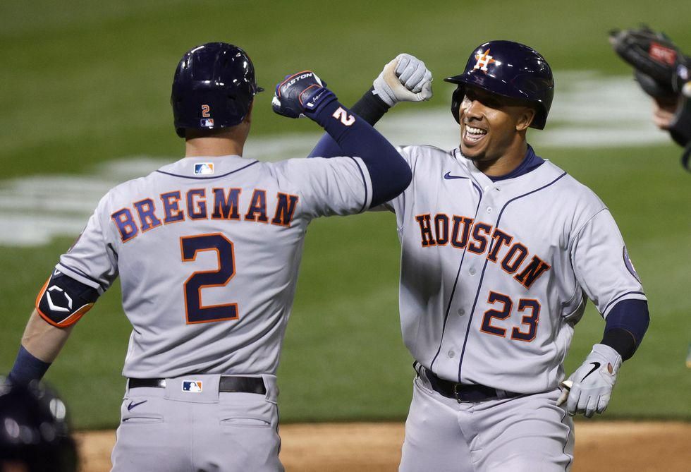 Astros' Alex Bregman and Michael Brantley