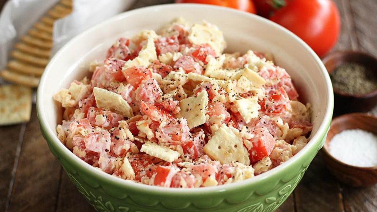 Tomato Cracker Salad is the summer treat you didn't know you needed