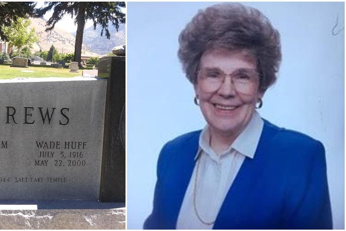 Headstone for a woman who died at 97 includes her signature fudge recipe