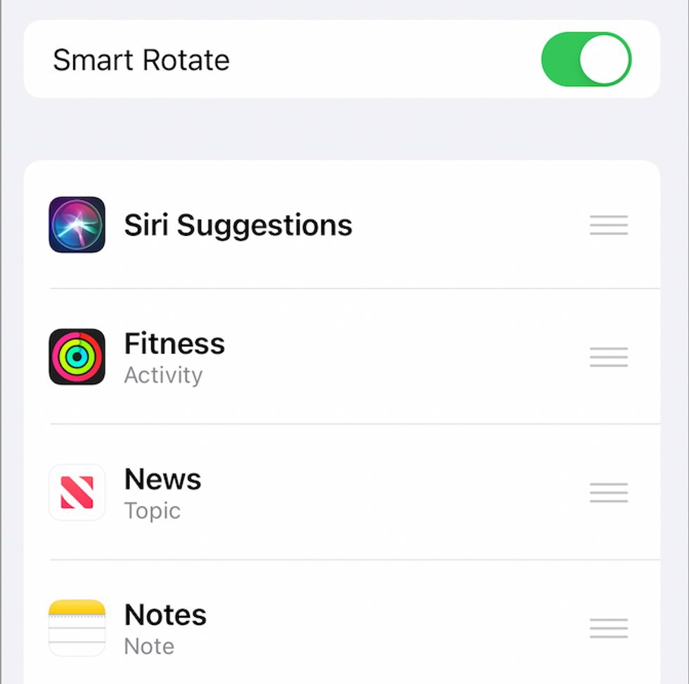 Smart Stack widget
