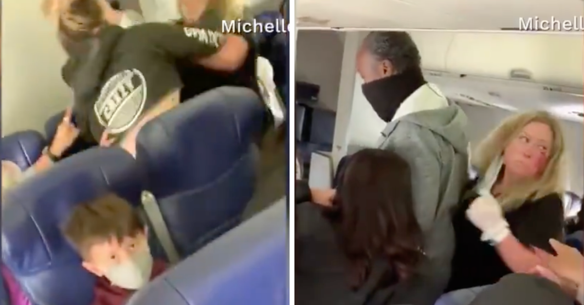 Video Captures Woman Punching Flight Attendant Who Asked Her To Keep Her Seat Belt On