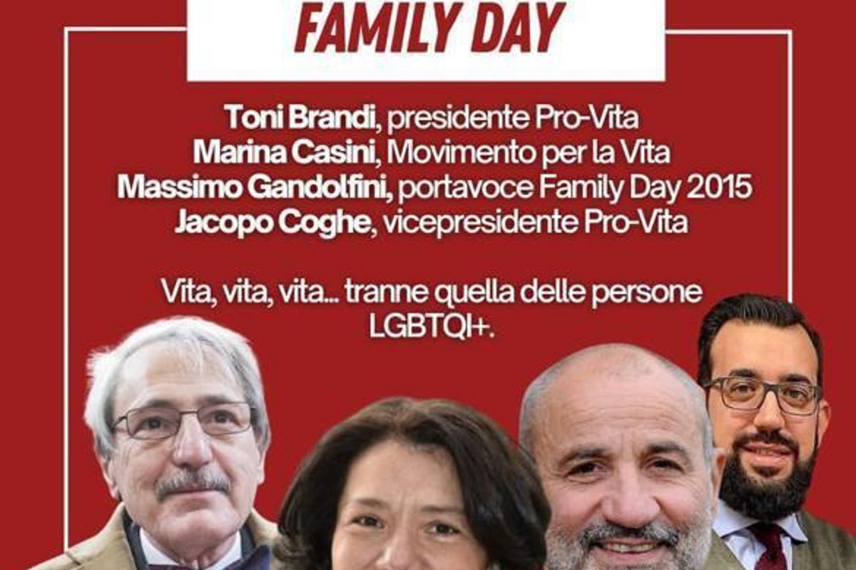 Omotransfobia, PV&F risponde a Cathy La Torre: «Discriminati e offesi dalla paladina delle discriminazioni»