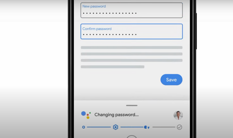 Changing password within Google Password Manager
