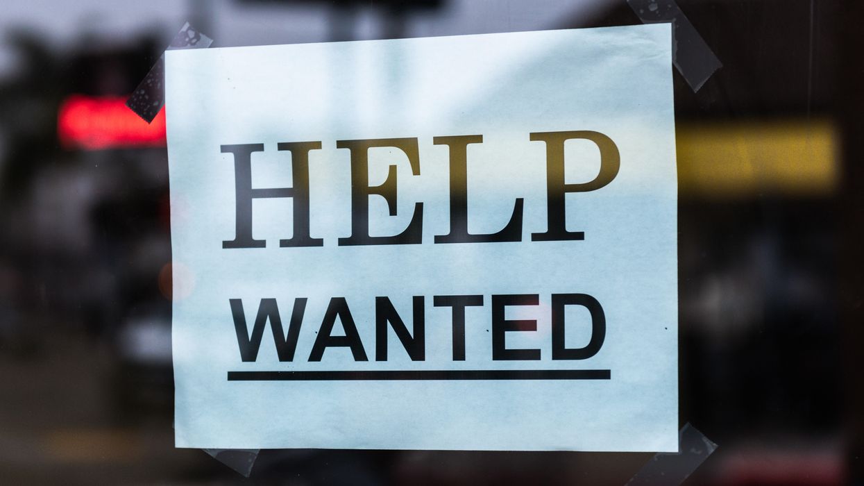 "Help Wanted" sign