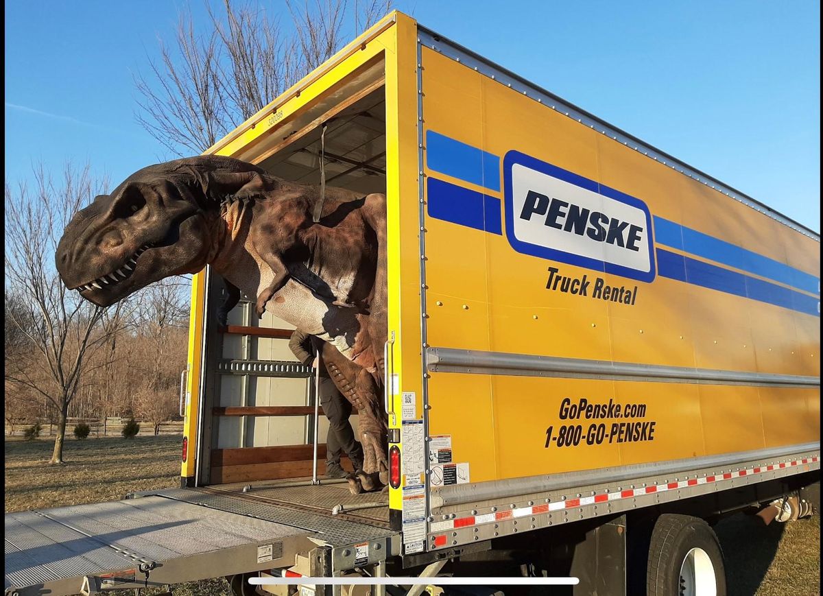 Dinosaur in penske truck