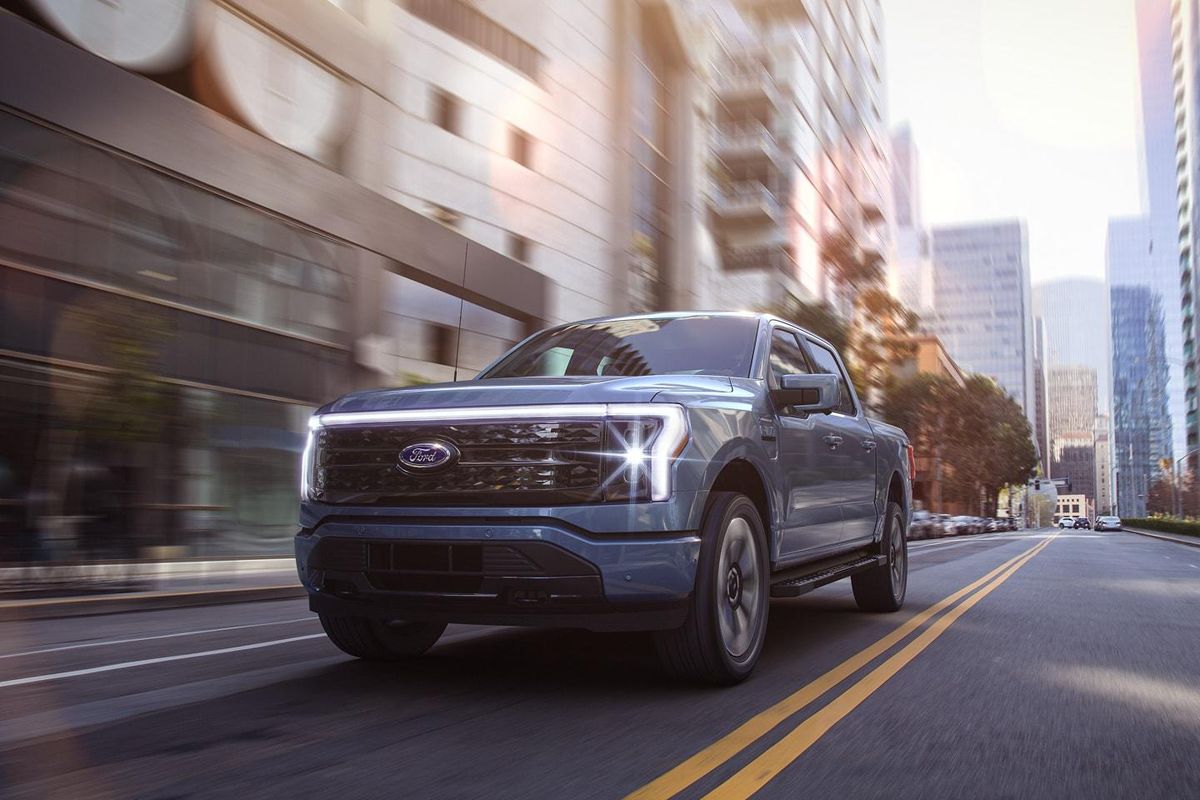The Ford F-150 Lightning electric truck​