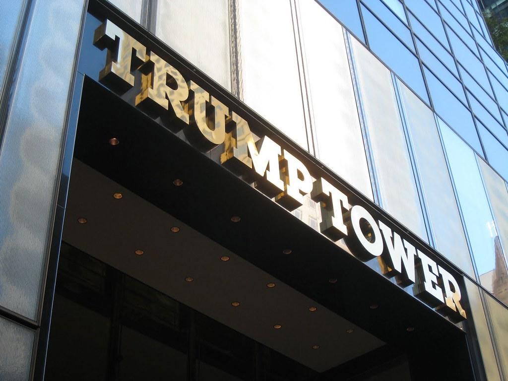 Trump Tower in New York City, headquarters of the Trump Organization.