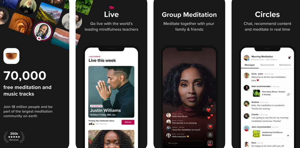 Insight Timer meditation app