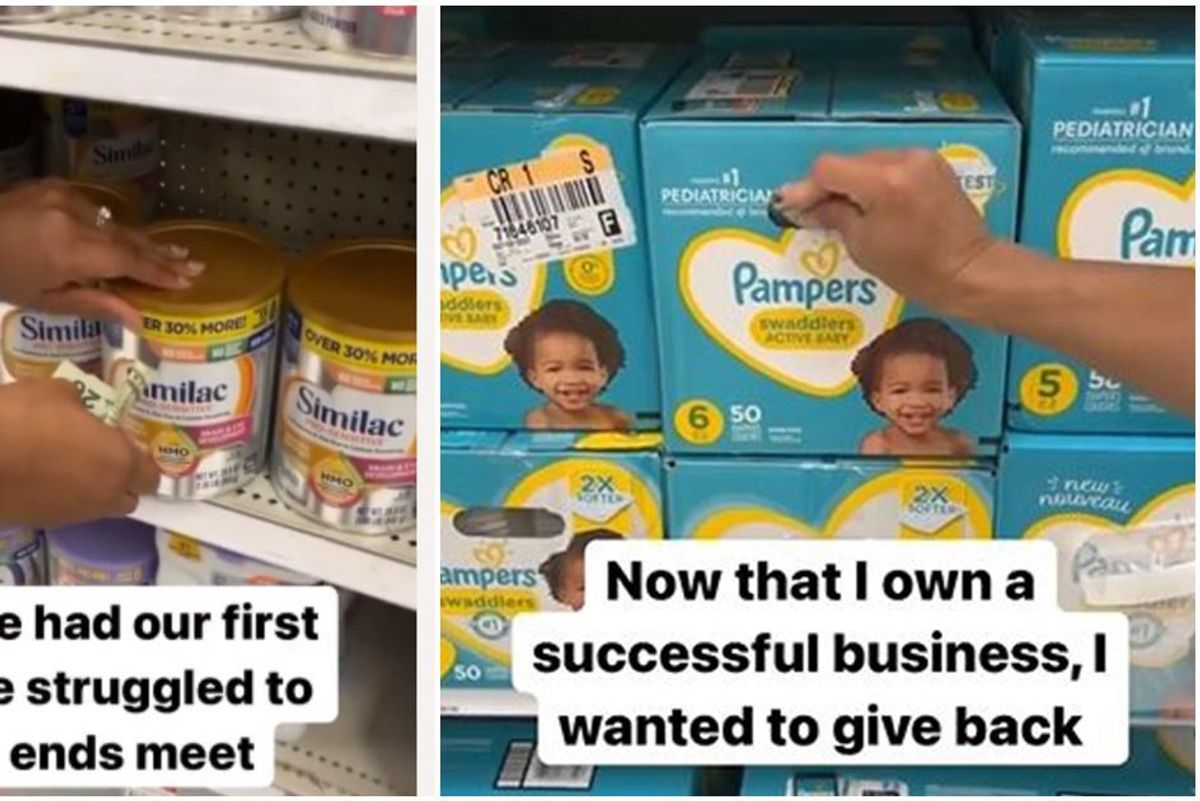 Grateful mom shares video of hiding surprise cash in diaper boxes and formula cans at Target