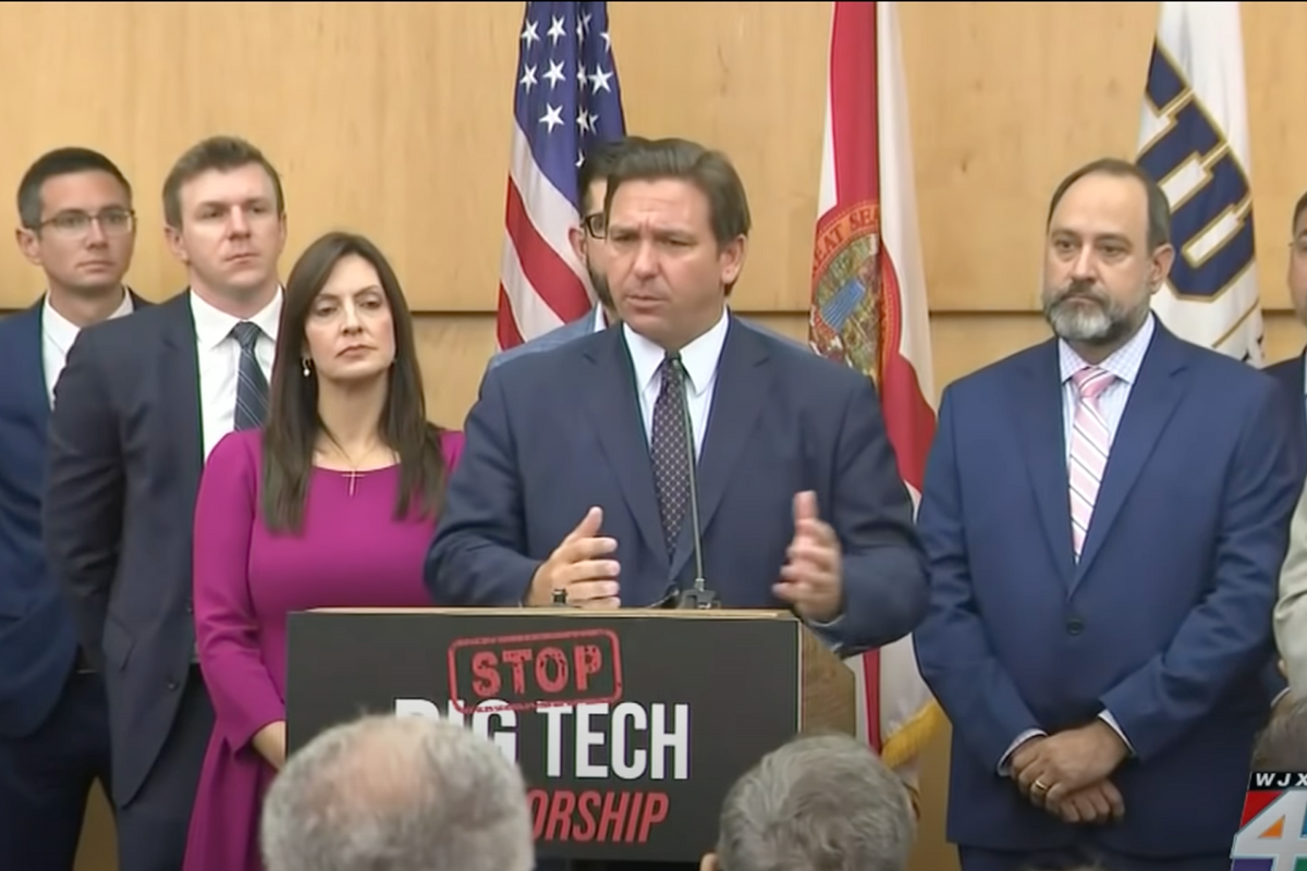 Florida Gov. Ron DeSantis Gonna Make Facebook, Twitter, MySpace PAY!