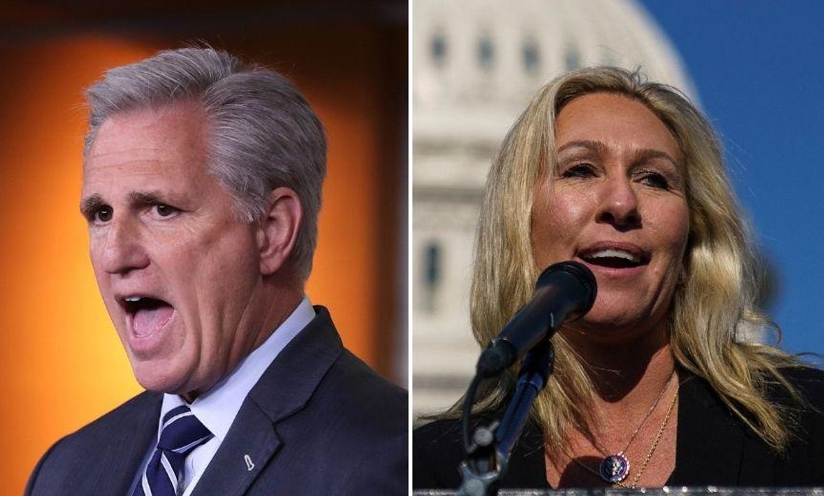 Rep. Greene Called Out for Amplifying Tweet Calling McCarthy a 'Feckless C**t' and Then Deleting It