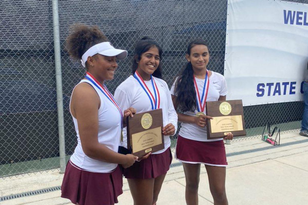 Frisco Heritage tennis girls shine at the UIL State Tournament, bring home two state titles