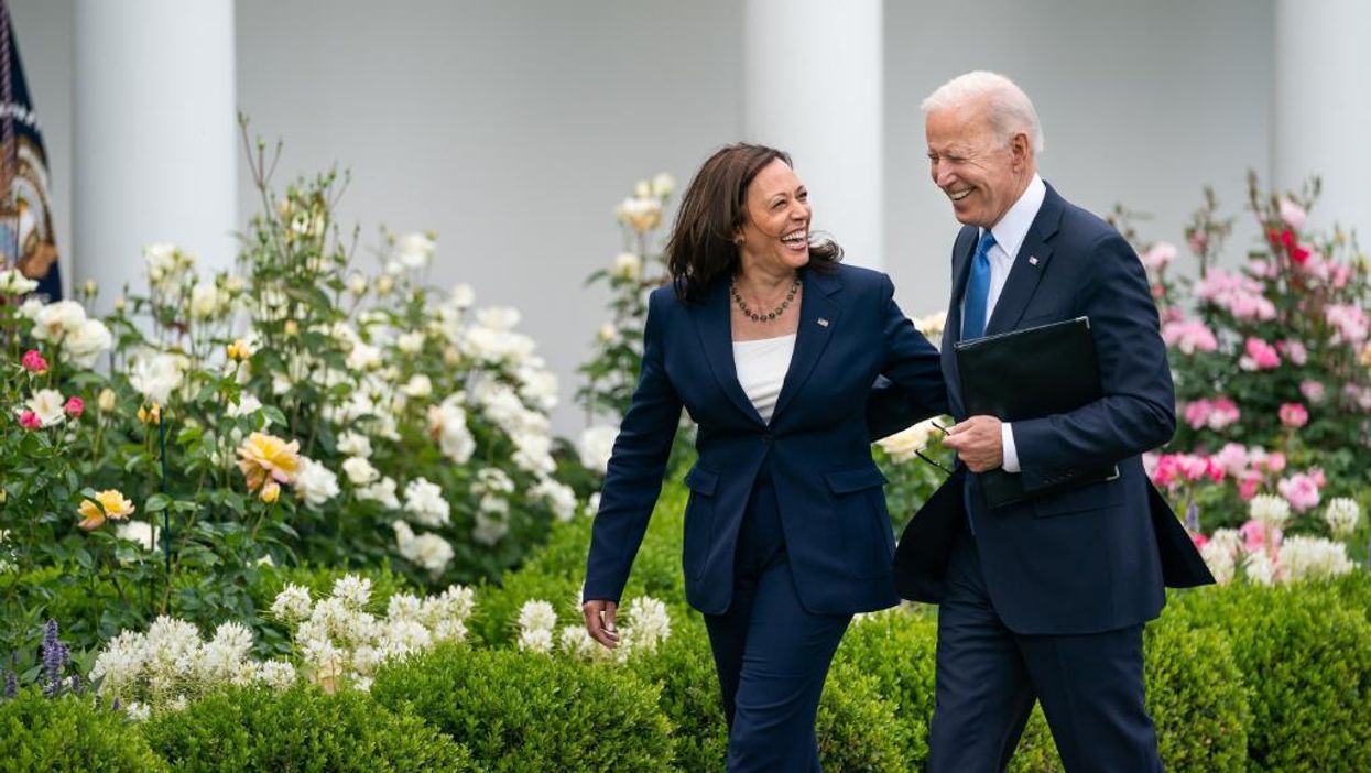 President Joe Biden, right, and Vice President Kamala Harris 