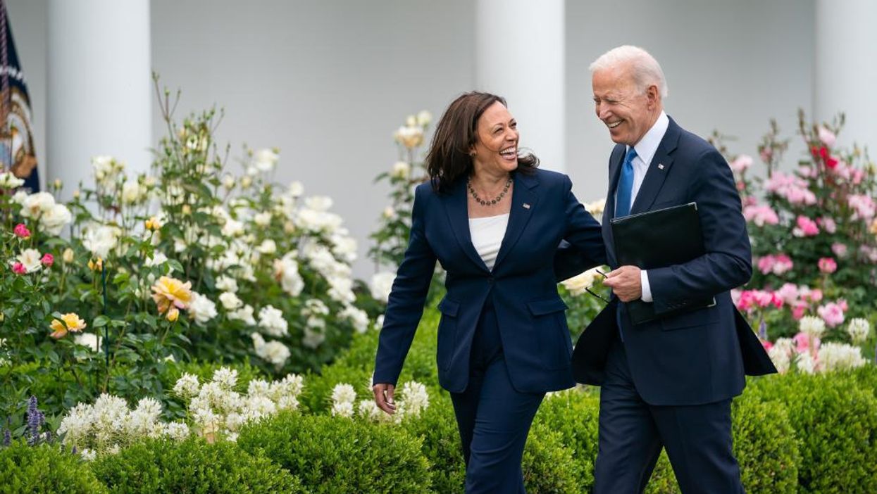 President Joe Biden, right, and Vice President Kamala Harris