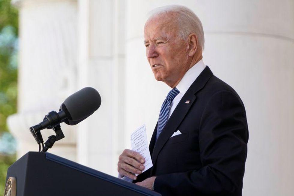 Biden Delivers Memorial Day Speech Warning Democracy Is 'In Peril'