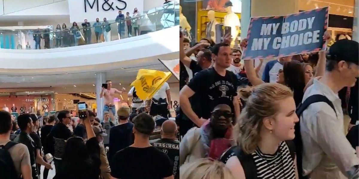 Fully Open Mall Forced To Close Due To Anti-Lockdown Protesters: VIDEO Fully Open Mall Forced To Close Due To Anti-Lockdown Protesters: VIDEO