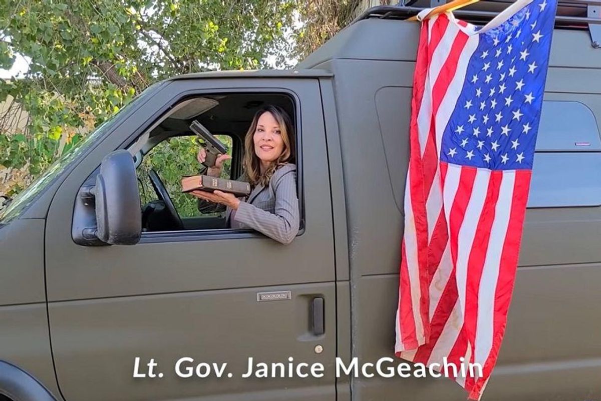 Freakshow Idaho Lt. Gov. Lady Bans Mask Mandates While Real Gov Out Of State, And He's *Piiiiissed*