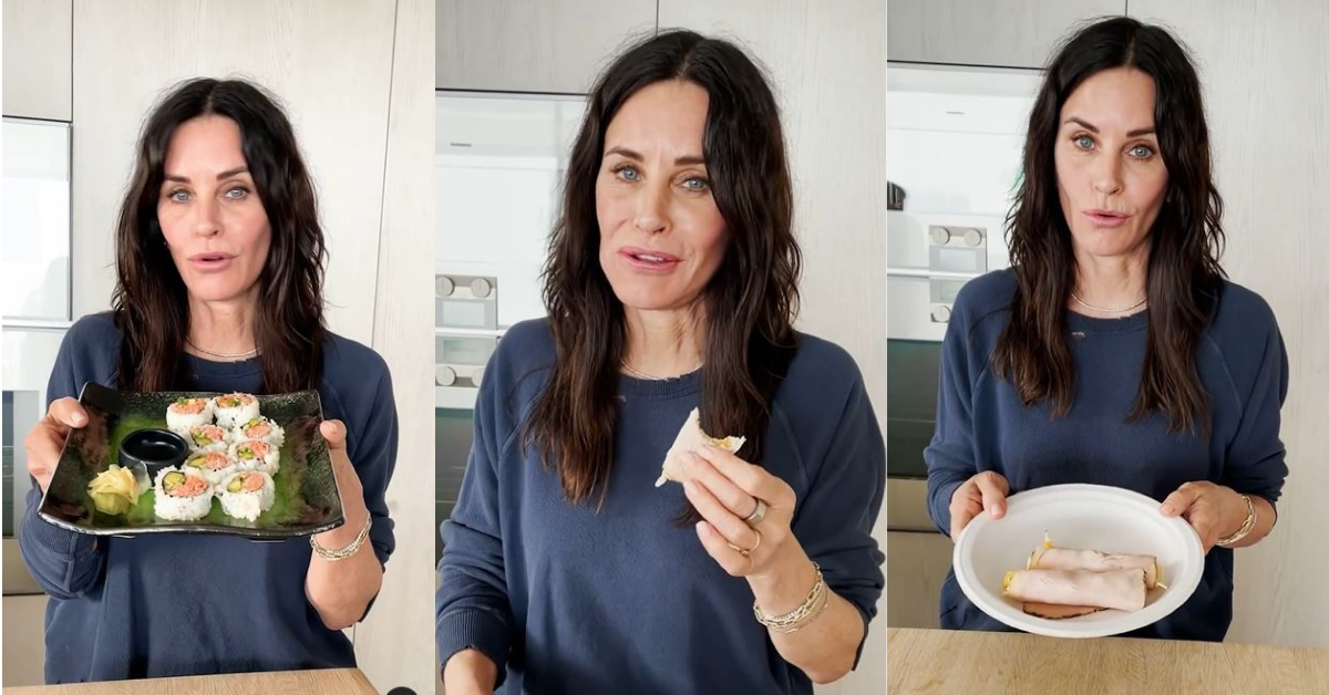 Courteney Cox Shows Off Her Sushi-Inspired 'Alabama Roll'—And It's...Certainly Something