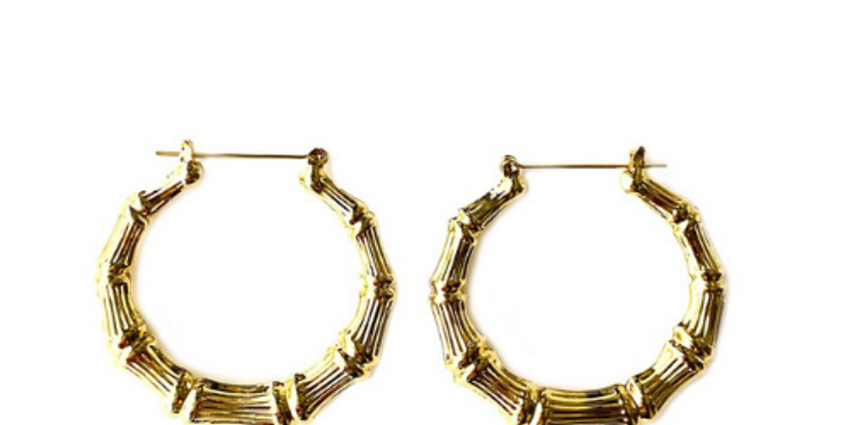 Bamboo Hoop Earrings