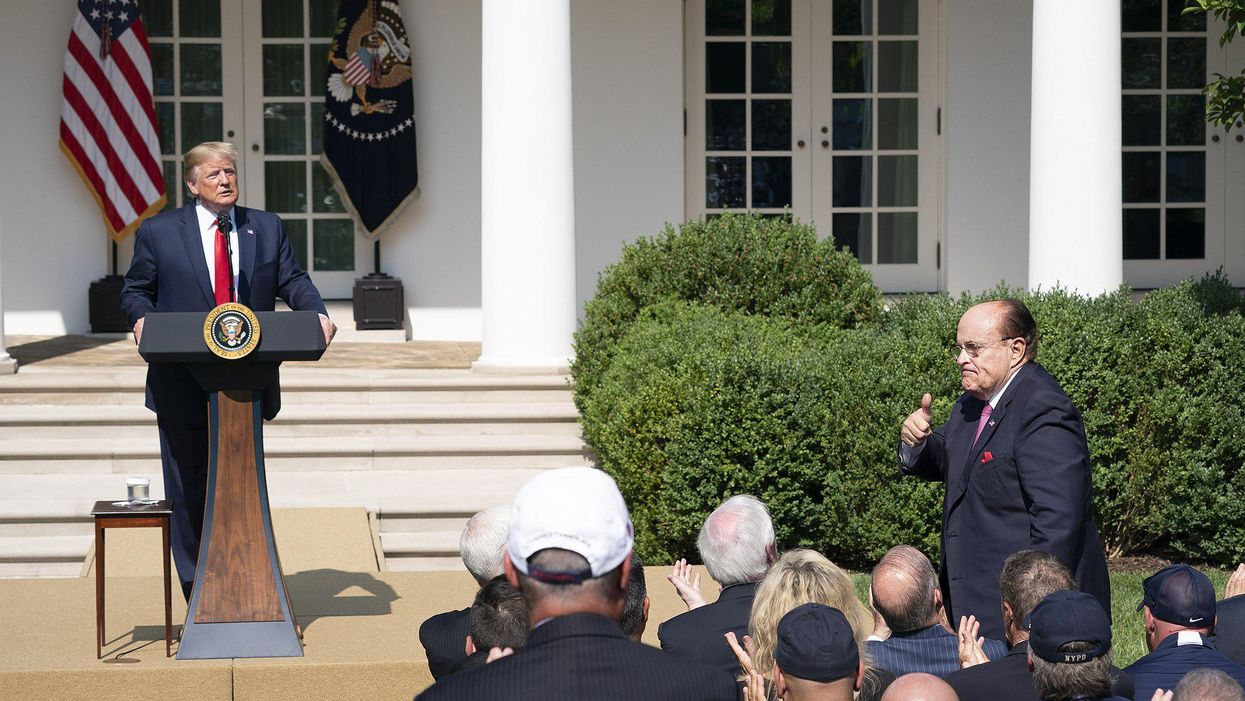 Former President Trump recognizes Rudy Giuliani