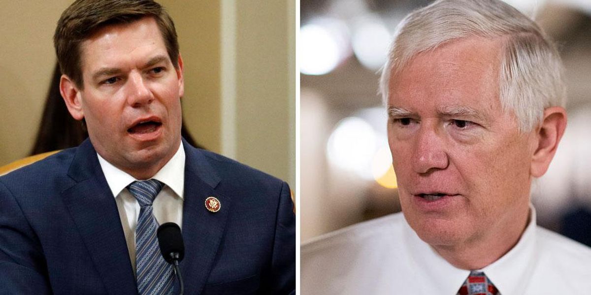 Rep. Mo Brooks claims Eric Swalwell's 'team' broke into his house, 'accosted' wife to serve Jan. 6 lawsuit